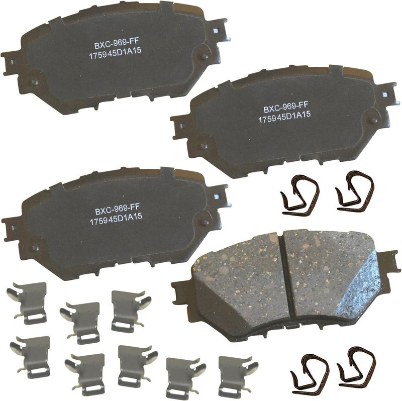 Bendix وسادات فرامل سيراميك SBC1759 الممتازة لسيارة مازدا 3 2018-2014، 3 سبورت 2017-2014 - Image 1